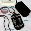 SAD053 - Brothers Forever - Samurai - Bushido - Katana - Ronin - Miyamoto Musashi - Black Dog Tag