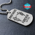 SAD056 - Brothers Forever - It's About Being Better Than You Were The Day Before - Samurai - Bushido - Katana - Ronin - Miyamoto Musashi - Silver Double-Sided Dog Tag