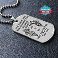 SAD064 - Call On Me Brother - It's About Being Better Than You Were The Day Before - Samurai - Bushido - Katana - Ronin - Miyamoto Musashi - Silver Double-Sided Dog Tag