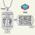 SAD064 - Call On Me Brother - It's About Being Better Than You Were The Day Before - Samurai - Bushido - Katana - Ronin - Miyamoto Musashi - Silver Double-Sided Dog Tag