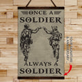 SD004 - Always A Soldier A Always A Soldier - Vertical Poster - Vertical Canvas - Soldier Poster
