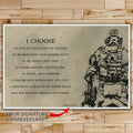 SD014 - I Choose - Soldier - English - Horizontal Poster - Horizontal Canvas - Soldier Poster