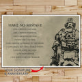 SD015 - Make No Mistake - Soldier - English - Horizontal Poster - Horizontal Canvas - Soldier Poster