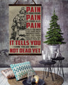 SD017 - PAIN - It Tells You - You Are Not Dead Yet - Soldier - Vertical Poster - Vertical Canvas - Soldier Poster