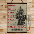 SD032 - Quitting Is Not - Soldier - Horizontal Poster - Horizontal Canvas - Soldier Poster