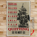 SD032 - Quitting Is Not - Soldier - Horizontal Poster - Horizontal Canvas - Soldier Poster