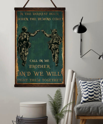 SD040 - Call On Me Brother - English - Soldier - Vertical Poster - Vertical Canvas - Soldier Poster