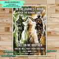 SD042 - Call On me Brother - Army - Marine - Vertical Poster - Vertical Canvas - Soldier Poster - Soldier Canvas