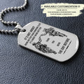 SDD030 - Call On Me Brother - It's About Being Better Than You Were The Day Before - Army - Marine - Soldier Dog Tag - Double Side Silver Dog Tag