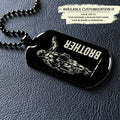 SDD037 - Brother Forever - Army - Marine - Soldier Dog Tag - Double Side Black Dog Tag