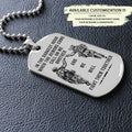 SDD038 - Call On Me Brother - It's About Being Better Than You Were The Day Before - Army - Marine - Soldier Dog Tag - Double Side Silver Dog Tag