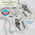 SDD040 - Brothers Forever - Army - Marine - Soldier Dog Tag - Silver Double-Sided Dog Tag