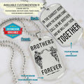 SDD044 - Brothers Forever - Call On Me Brother - Army - Marine - Soldier Dog Tag - Silver Double-Sided Dog Tag