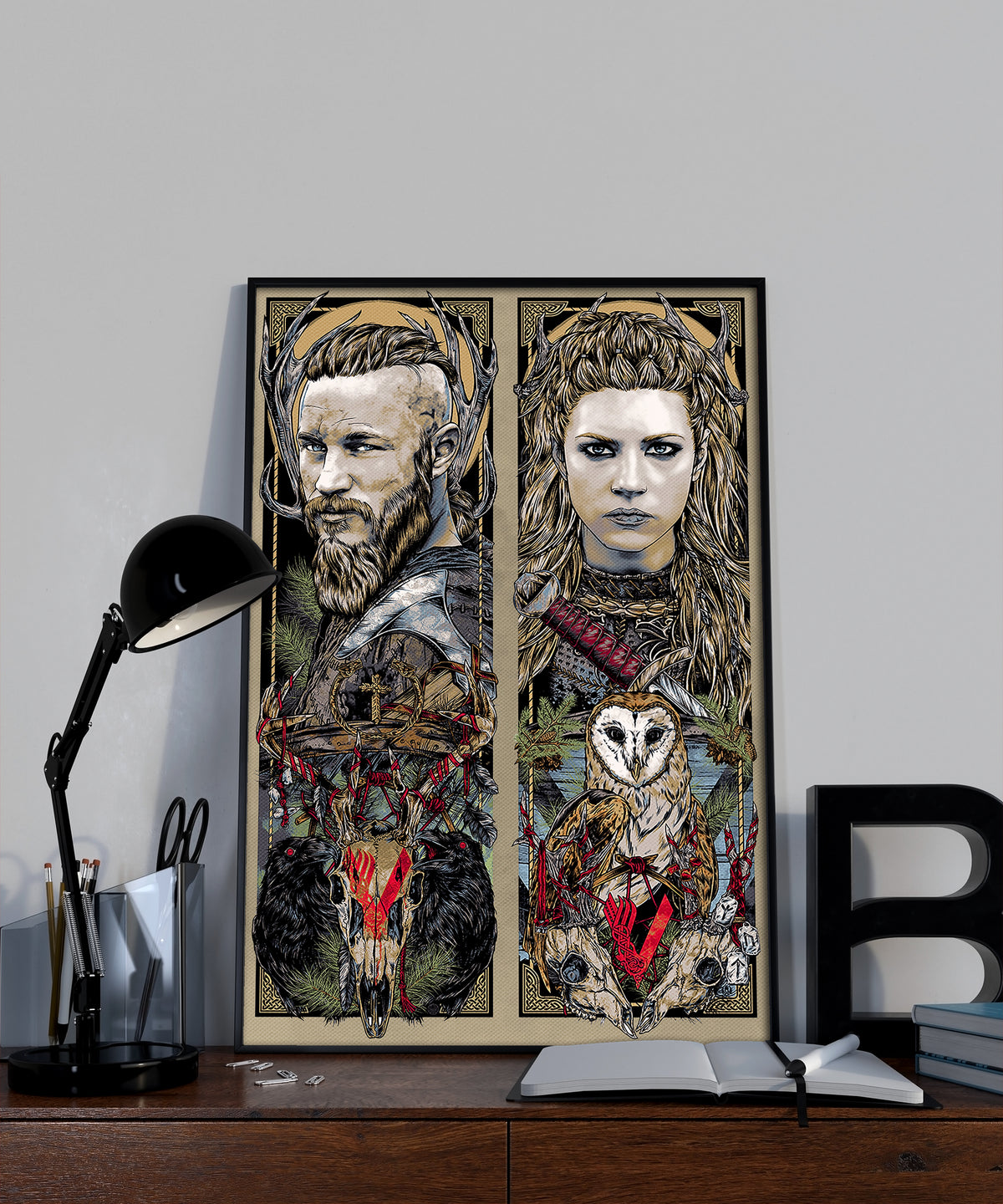 VK005 - Ragnar & Lagertha - Viking Poster