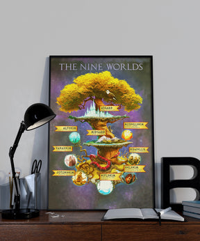 VK008 - The Nine Worlds - Viking Poster