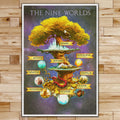 VK008 - The Nine Worlds - Viking Poster