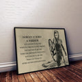 VK024 - Nobody Is Born A Warrior - Lagertha - Viking Poster