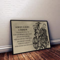 VK025 - Nobody Is Born A Warrior - Viking Poster