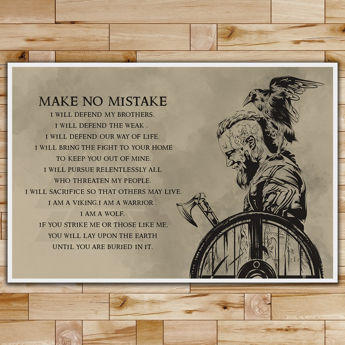 VK041 - Make No Mistake - Ragnar - Viking Poster