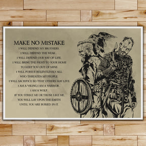 VK057 - Make No Mistake - Viking Poster