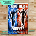 VK062 - Brother Forever - Ragnar Lothbrok - Floki - Vertical Poster - Vertical Canvas - Viking Poster - Viking Canvas