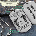 VKD001 - Call On Me Brother - English - Viking DogTag - Engrave Silver Dog Tag