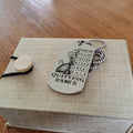 VKD008 - Quitting Is Not - Viking DogTag - Engrave Silver Dog Tag
