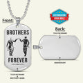 VKD022 - Brothers Forever - Ragnar Lothbrok - Floki - Vikings - Engrave Silver Dog Tag