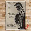 WA002 - 753 CODE - English - Spartan - Vertical Poster - Vertical Canvas - Warrior Poster
