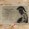 WA003 - Nobody Is Born A Warrior - Spartan - Horizontal Poster - Horizontal Canvas - Warrior Poster