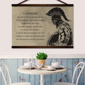 WA004 - I Choose - English - Spartan - Horizontal Poster - Horizontal Canvas - Warrior Poster