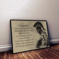 WA004 - I Choose - English - Spartan - Horizontal Poster - Horizontal Canvas - Warrior Poster