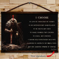 WA024 - I Choose English - Spartan - Horizontal Poster - Horizontal Canvas - Warrior Poster