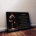 WA024 - I Choose English - Spartan - Horizontal Poster - Horizontal Canvas - Warrior Poster