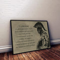WA034 - I Choose -Engish - Spartan - Horizontal Poster - Horizontal Canvas - Warrior Poster