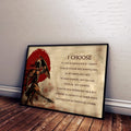WA106 - I Choose - English - Spartan - Horizontal Poster - Horizontal Canvas - Warrior Poster