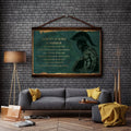 WA112 - Nobody Is Born A Warrior - English - Spartan - Horizontal Poster - Horizontal Canvas - Warrior Poster
