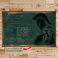 WA116 - 7 5 3 CODE - English - English - Spartan - Horizontal Poster - Horizontal Canvas - Warrior Poster
