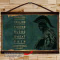 WA118 - Quitting Is Not - English - Spartan - Horizontal Poster - Horizontal Canvas - Warrior Poster