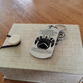 WAD017 - I Choose - English - Warrior Dog Tag - Engrave Sliver Dog Tag