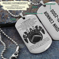 WAD017 - I Choose - English - Warrior Dog Tag - Engrave Sliver Dog Tag