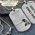 WAD021 - Spartan Code - English - Warrior Dog Tag - Engrave Sliver Dog Tag