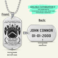 WAD026 - Call On Me Brother - English - Warrior Dog Tag - Engrave Sliver Dog Tag