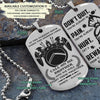 WAD046 - Call On Me Brother - Don't Quit - Warrior Dog Tag - Engrave Double Sliver Dog Tag
