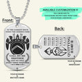 WAD049 - Call On Me Brother - Quitting Is Not - Warrior Dog Tag - Engrave Double Sliver Dog Tag
