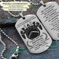 WAD050 - Call On Me Brother - It's Not About Being Better Than Someone Else - It's About Being Better Than You Were The Day Before - Warrior Dog Tag - Engrave Double Sliver Dog Tag