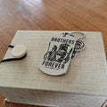 WAD056 - Brothers Forever - It's Not About Being Better Than Someone Else - Warrior - Spartan Necklace - Engrave Silver Dog Tag