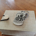 WAD060 - Call On Me Brother - It's Not About Being Better Than Someone Else - Warrior - Spartan Necklace - Engrave Silver Dog Tag